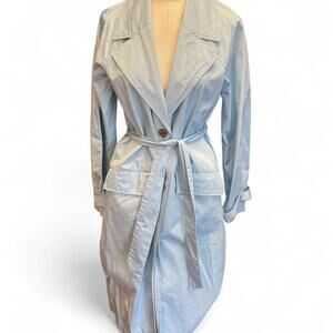 A new day light blue trench
